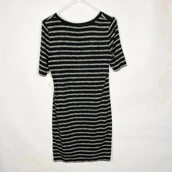 Kensie Mixed Rib Bodycon Dress Medium - Picture 3 of 8